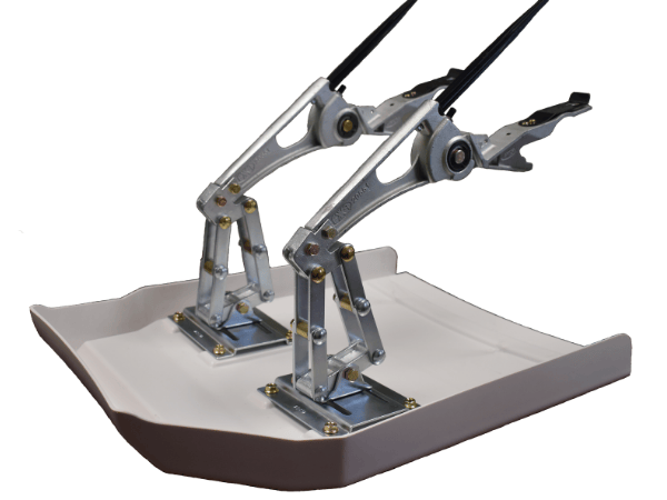 FlexxiSelect 20 inch shield mounted on two FlexxiFloat crop lifters