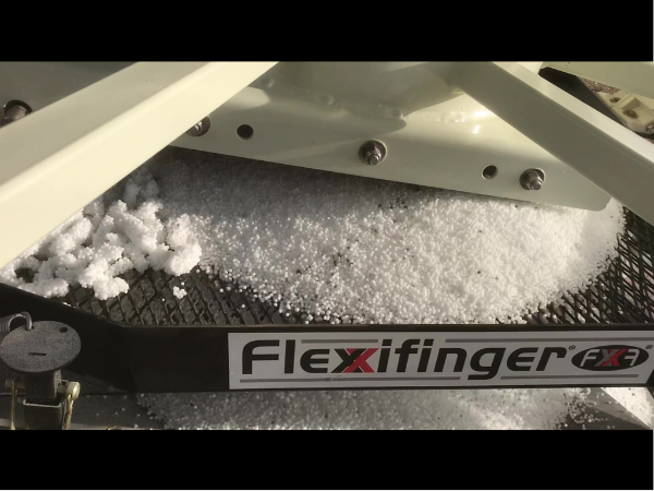 Fertilizer lumps on Flexxifinger® VibraScreen™